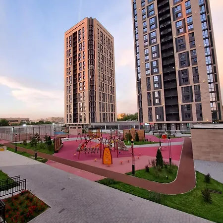Стильная Евродвушка Жк Комфорт Сити Almaty Exterior photo