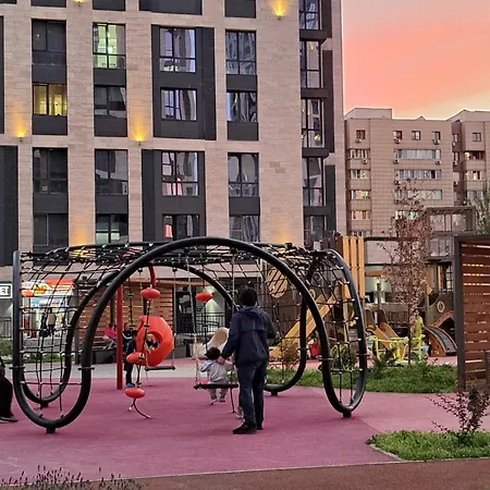 Стильная Евродвушка Жк Комфорт Сити Almaty Exterior photo